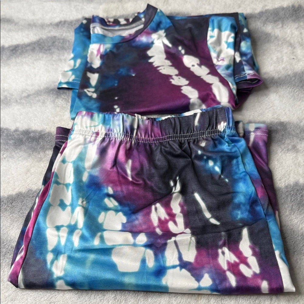 Tie-Dye Blue & Purple Women’s Skirt